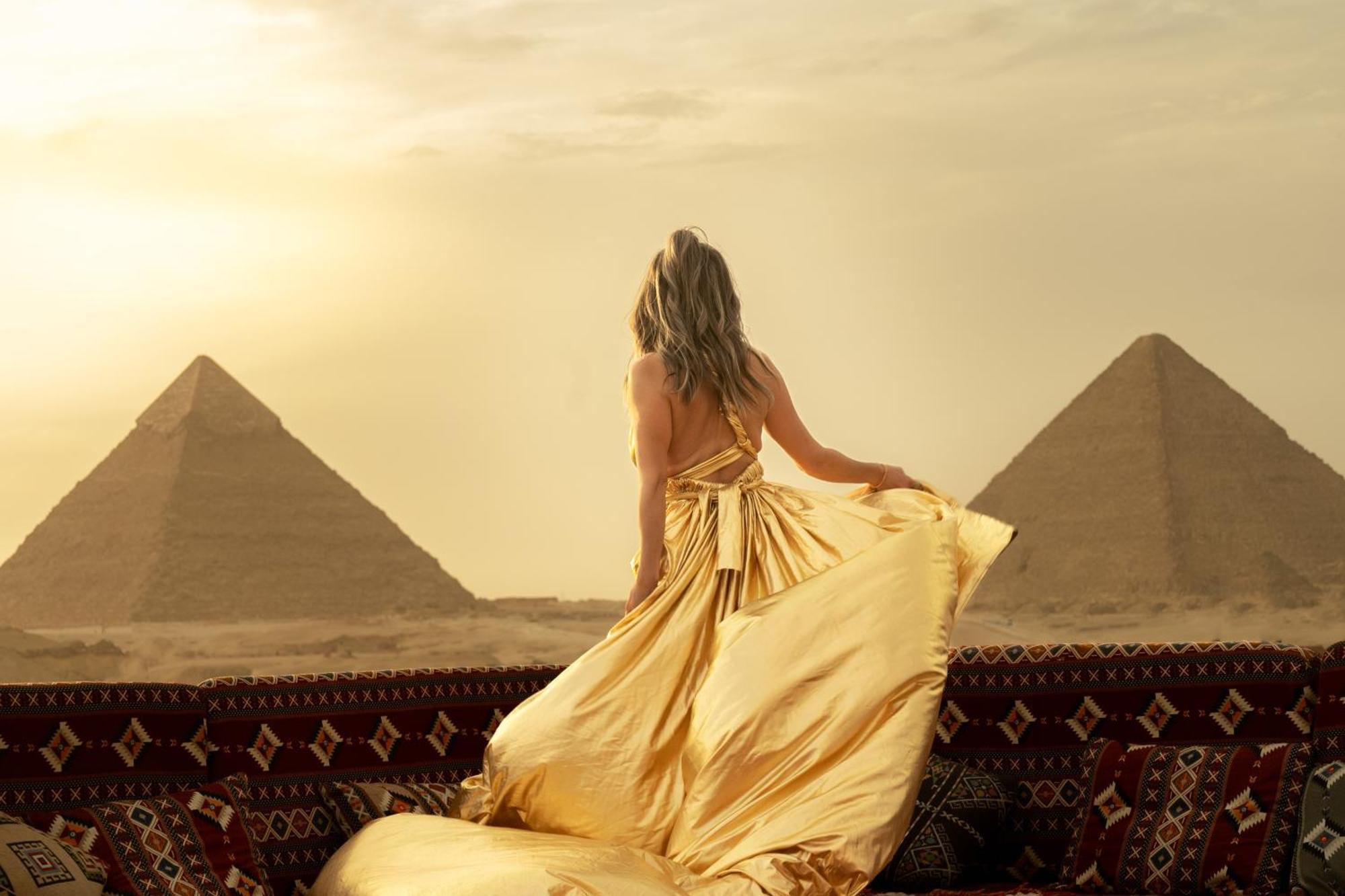 Golden Mask Pyramids Inn Kafrat al Jabal Exterior foto